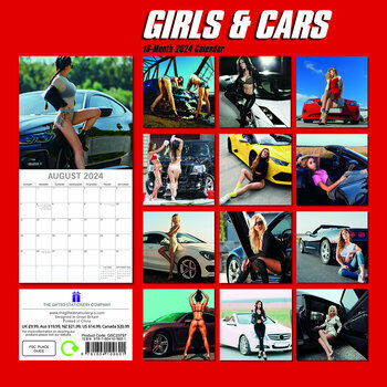 Calendrier 2024 Sexy femme et voiture 