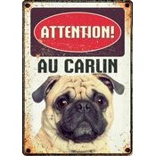 Plaque métal décorative Carlin