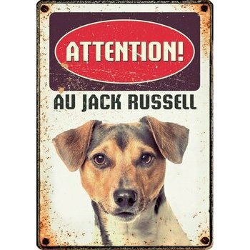 Plaque métal décorative Jack Russell