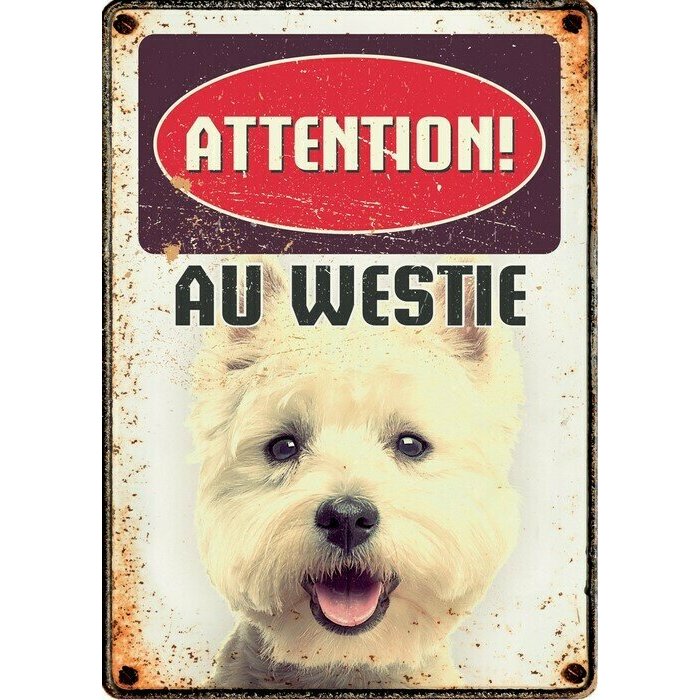 Plaque westie