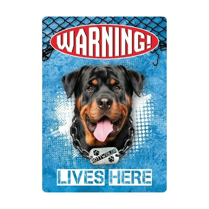 Plaque rottweiler
