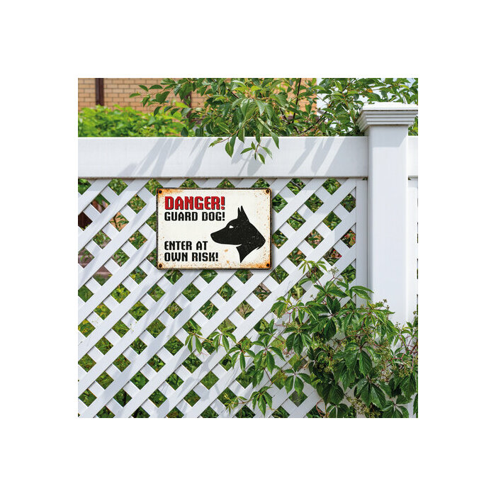 Plaque mtal dcorative 