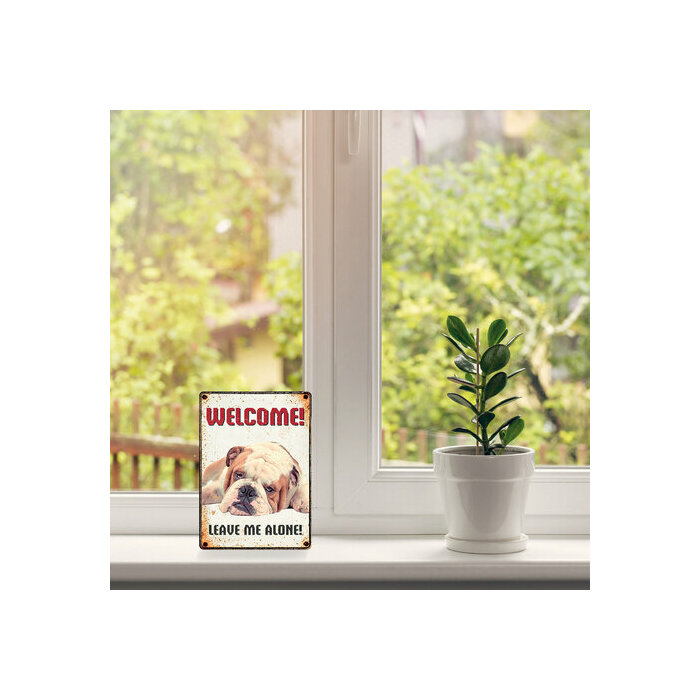 Plaque mtal dcorative 