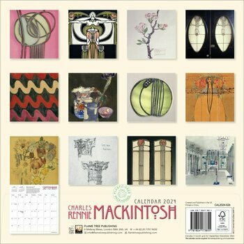 Calendrier 2024 Architecte Charles Rennie Mackintosh Calendrier 2024 Architecte Charles Rennie Mackintosh