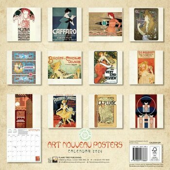 Calendrier 2024 Affiche Art nouveau Calendrier 2024 Affiche Art nouveau