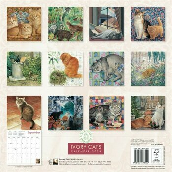 Calendrier 2024 chats dans l'art Ivory