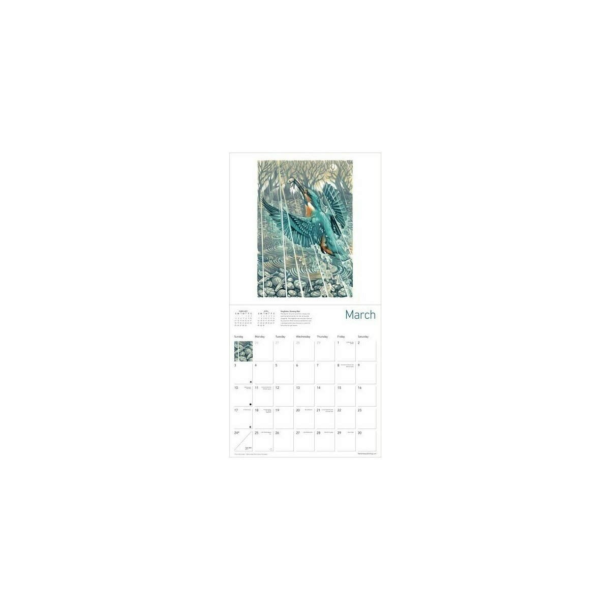 Calendrier 2024 Dessin animaux Martine Truefitt baker