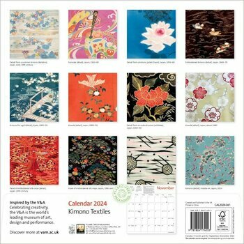 Calendrier 2024 Textile japonais