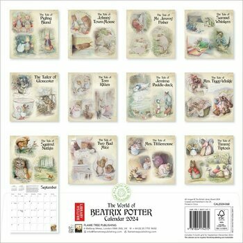 Calendrier 2024 Beatrix Potter Pierre Lapin Calendrier 2024 Beatrix Potter Pierre Lapin