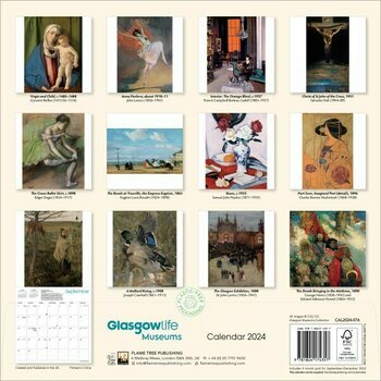 Calendrier 2024 Art musée Glasgow Calendrier 2024 Art musée Glasgow