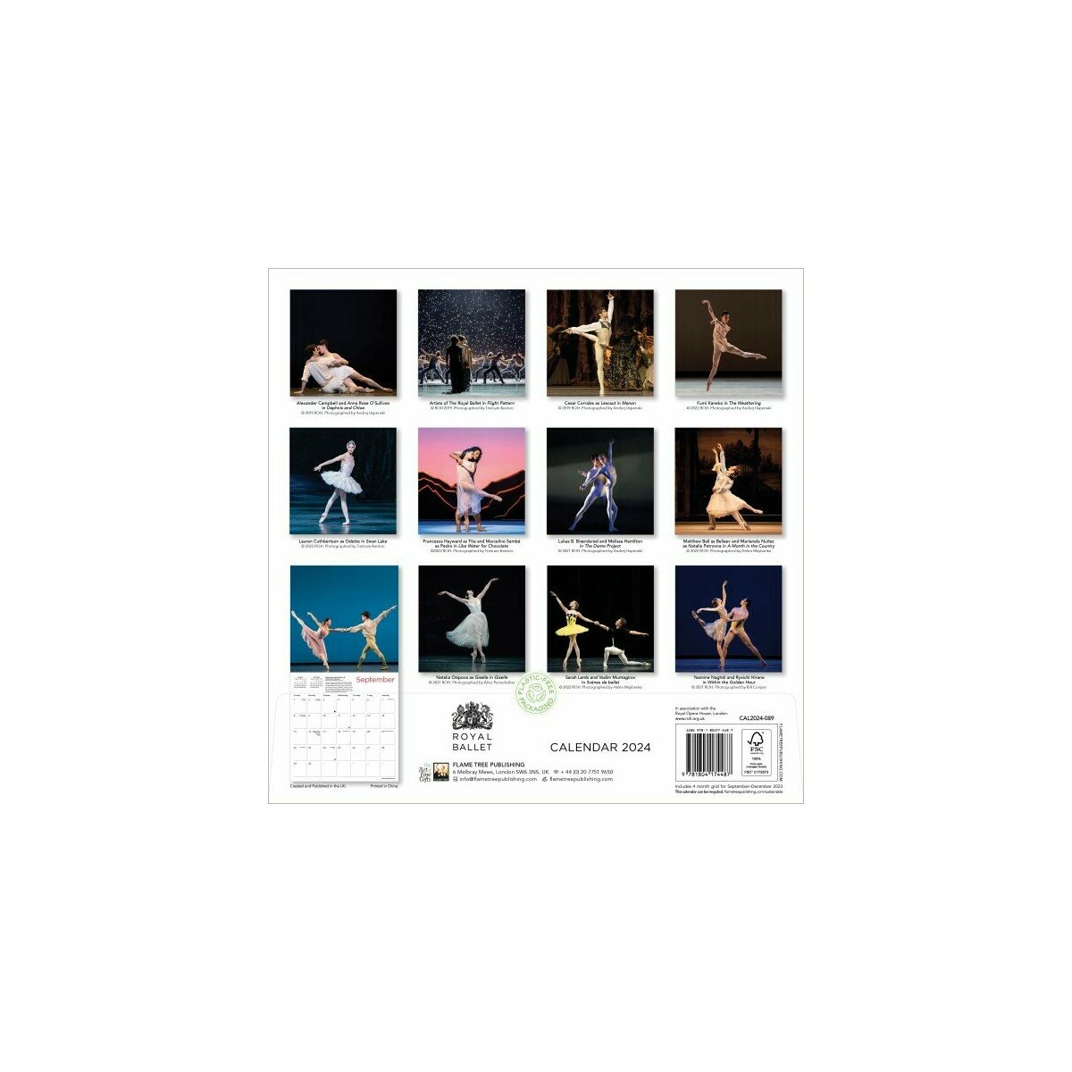 Calendrier 2024 Ballet de Danse royal