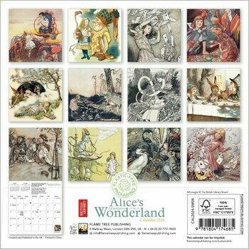 Mini calendrier 2024 Alice au pays des merveilles Mini calendrier 2024 Alice au pays des merveilles