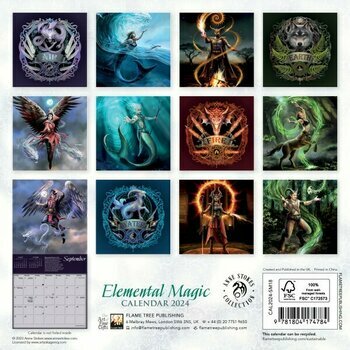 Mini calendrier 2024 Créatures fantastiques - Anne Stokes Mini calendrier 2024 Créatures fantastiques - Anne Stokes