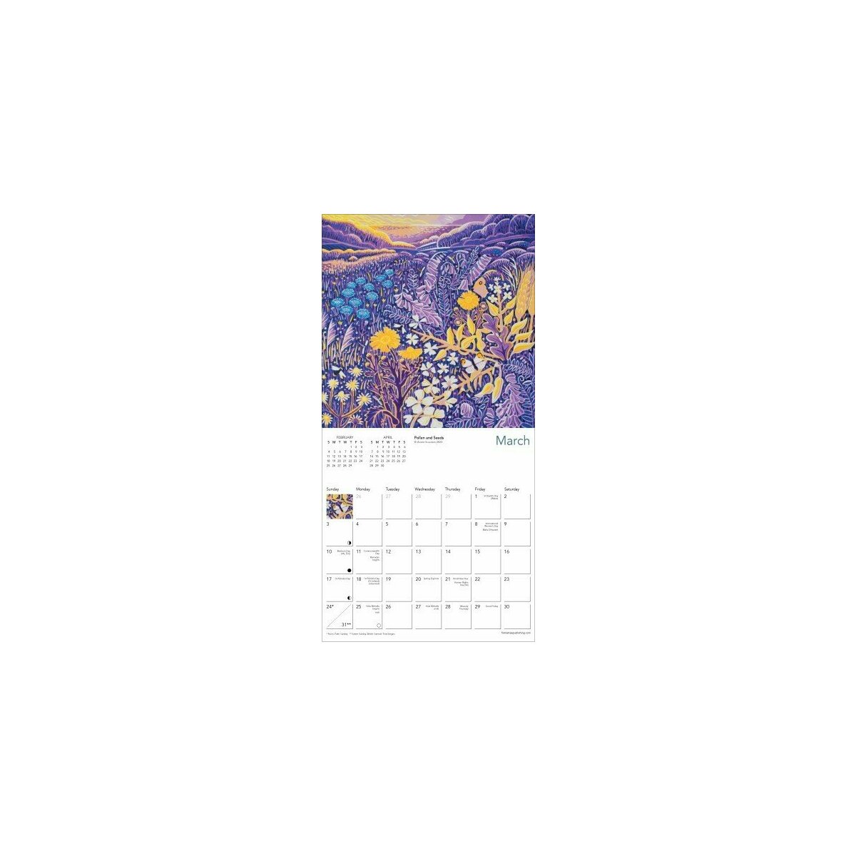 Mini Calendrier 2024 Nature Annie Soudain