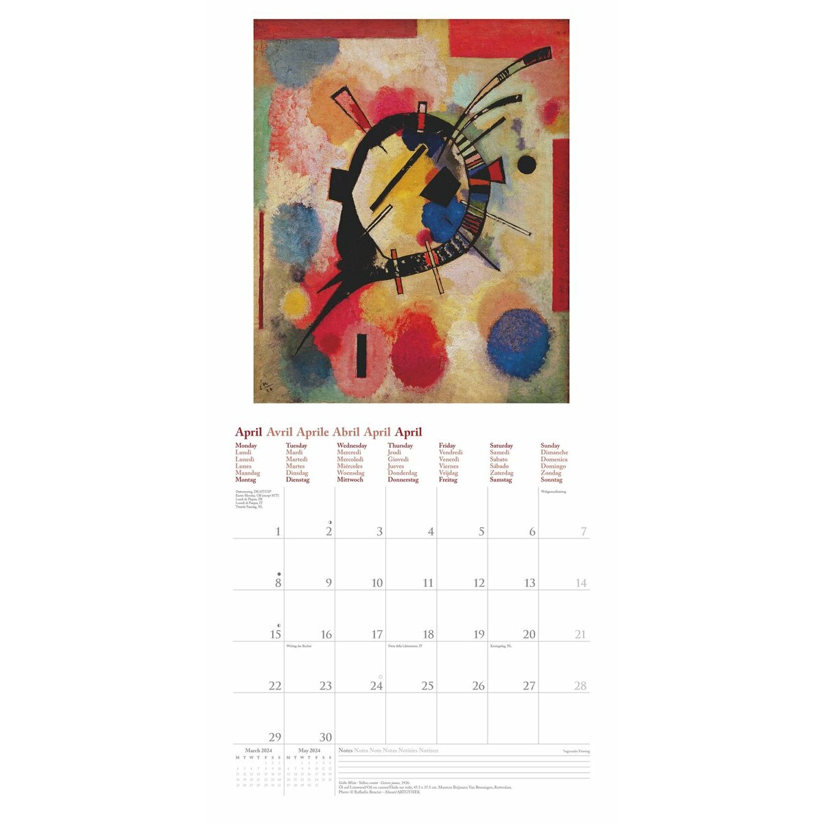 Calendrier 2024 Wassily Kandinsky