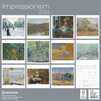 Calendrier 2024 Impressionniste Calendrier 2024 Impressionniste