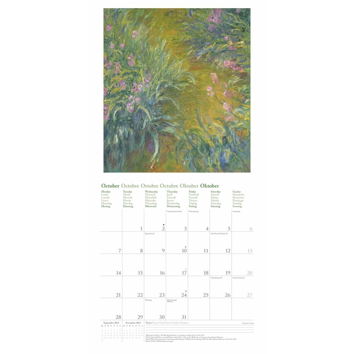 calendrier 2024