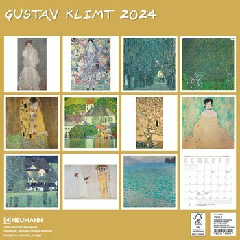 Calendrier 2024 Gustav Klimt Calendrier 2024 Gustav Klimt