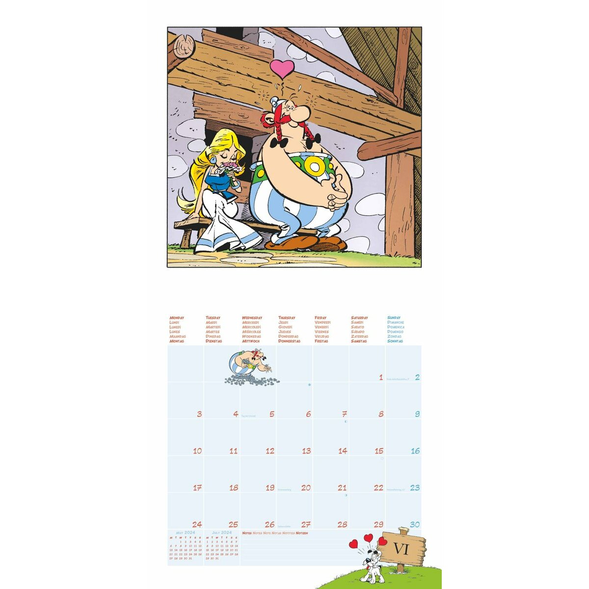 calendrier Astérix 2024