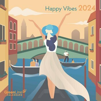 Calendrier 2024 Eco-responsable Happy vibes Calendrier 2024 Eco-responsable Happy vibes