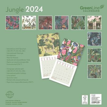 Calendrier 2024 Eco-responsable Jungle Calendrier 2024 Eco-responsable Jungle