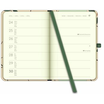 Mini agenda eco responsable green - Floral 2024