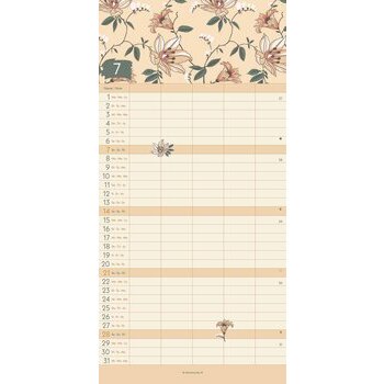 Calendrier familial 2024 Eco-responsable Floral Calendrier familial 2024 Eco-responsable Floral