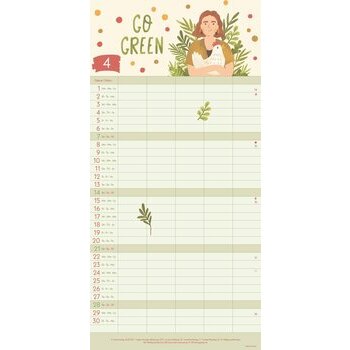 Calendrier familial 2024 Eco-responsable Nature Calendrier familial 2024 Eco-responsable Nature