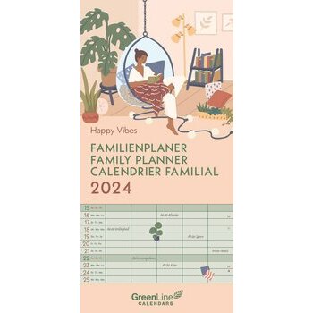 Calendrier familial 2024 Eco-responsable Good Vibes Calendrier familial 2024 Eco-responsable Good Vibes