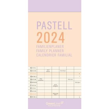 Calendrier familial 2024 Eco-responsable Pastel