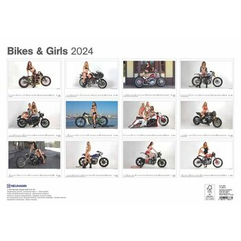 Maxi Calendrier 2024 Sexy femme et moto