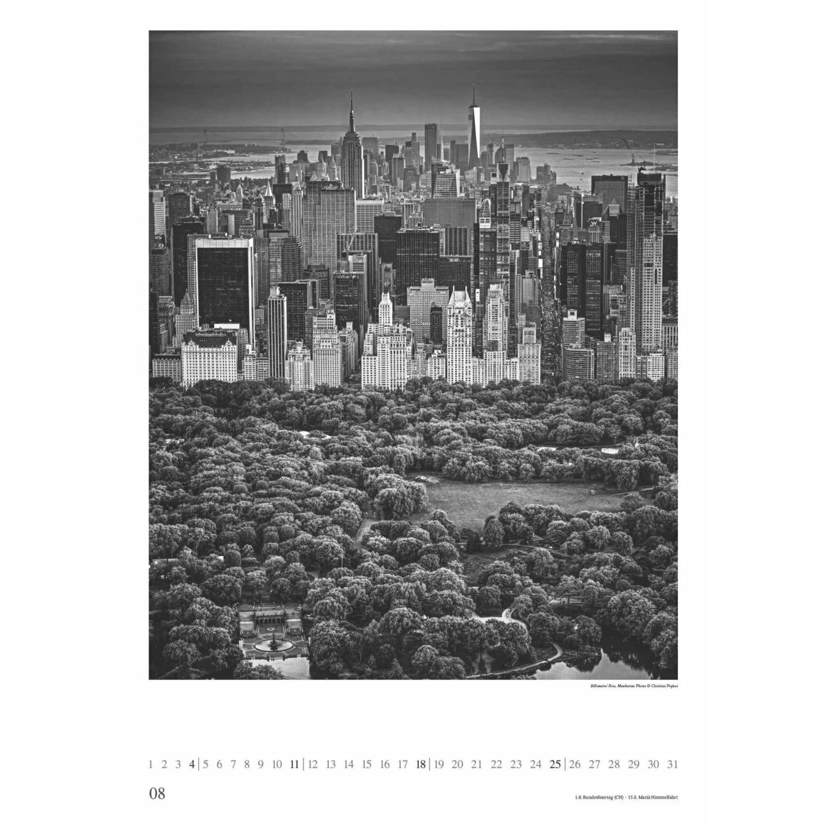 Maxi Calendrier Poster 2024 New York