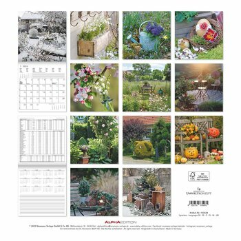 Calendrier 2024 Décoration de jardin Calendrier 2024 Décoration de jardin