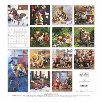 Calendrier 2024 Ourson peluche