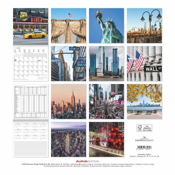 Calendrier 2024 New York 