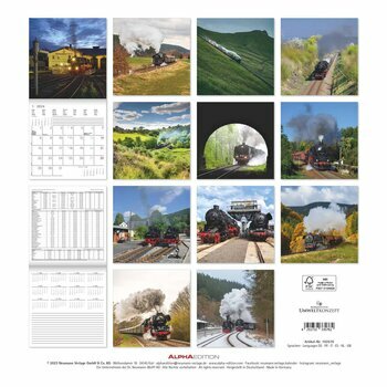 Calendrier 2024 Train à vapeur Calendrier 2024 Train à vapeur