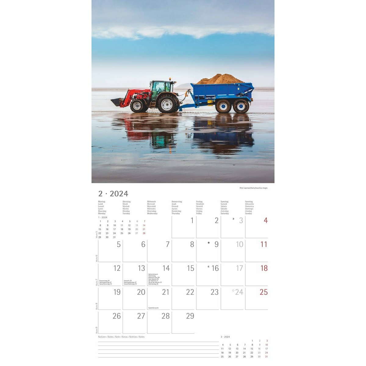 Calendrier 2024 Tracteur