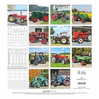 Calendrier 2024 Tracteur retro