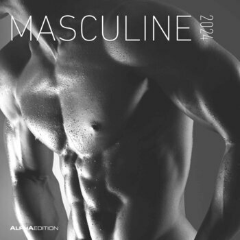 Calendrier 2024 Corps homme nu noir et blanc Calendrier 2024 Corps homme nu noir et blanc