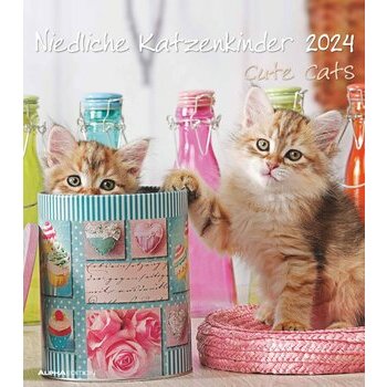 Calendrier mural 2024 Chaton