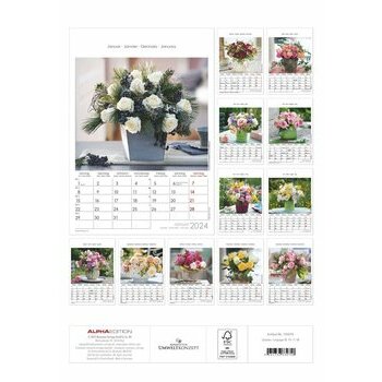 Maxi Calendrier 2024 Roses