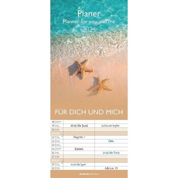 Calendrier organisation pour 2 personnes 2024 Calendrier organisation pour 2 personnes 2024