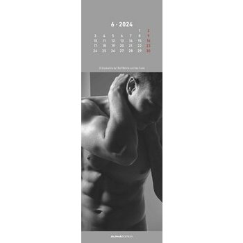 Calendrier marque page sexy homme 2024