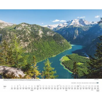 Maxi Calendrier 2024 Lac de montagne Maxi Calendrier 2024 Lac de montagne