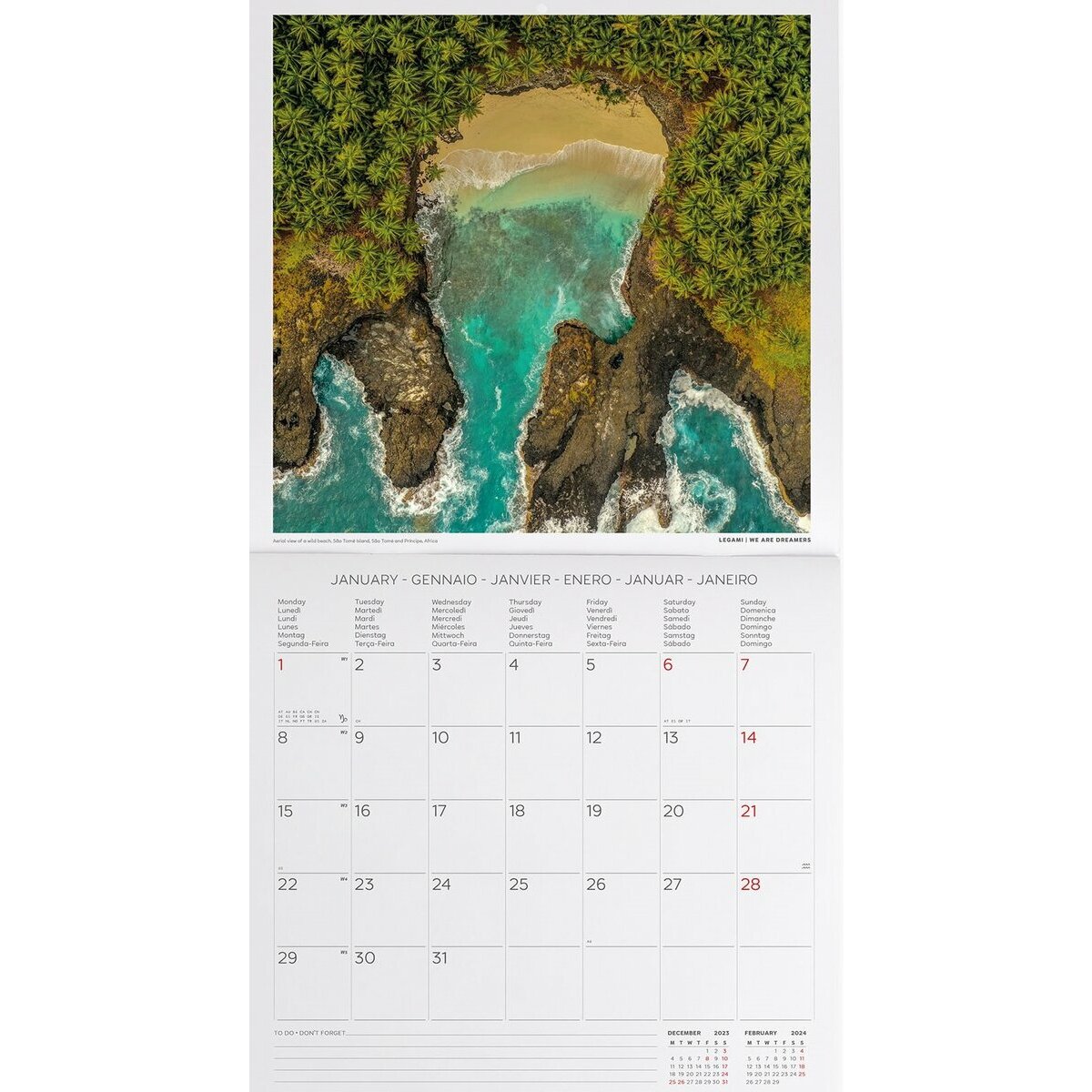Calendrier 2024 Bord de mer