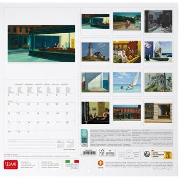 Calendrier 2024 Edouard Hopper