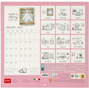 Calendrier 2024 Dessin chat