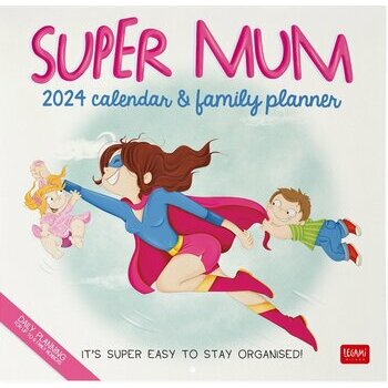 Calendrier familial 2024 Super Mum ! Calendrier familial 2024 Super Mum !