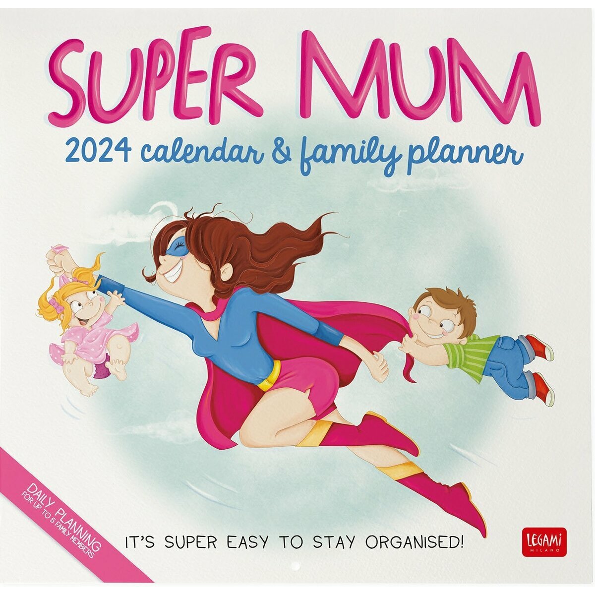 Calendrier familial 2024 Super Mum