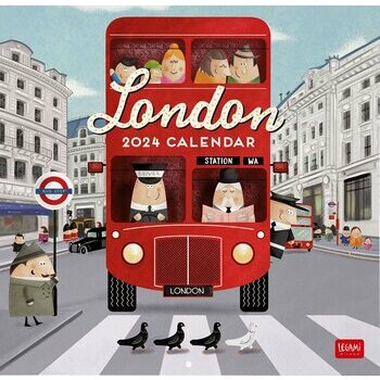 Calendrier 2024 Londres retro